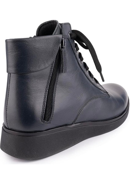 Hakiki Deri Sade Rahat Ortopedik Taban Bot Gri 2202 Bot indirimleri