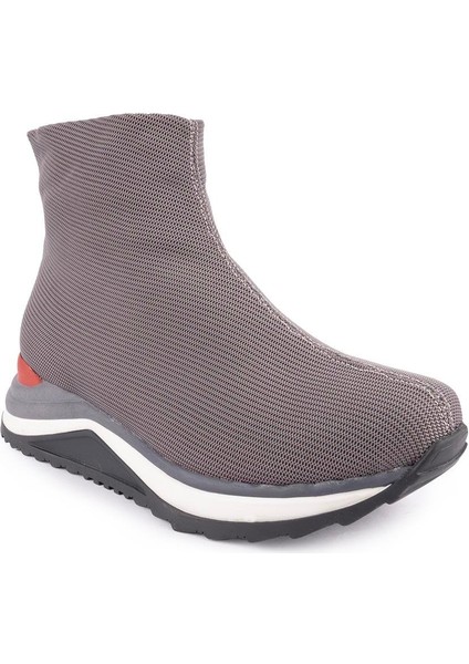 Kumaş Modern Ortopedik Spor Bot Gri Kumaş 1443 modelleri