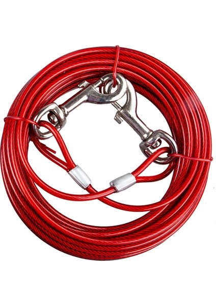 SL310 | 5mm x 5 Metre Bahçe Bağlama Çelik Halat - Büyük Irk Köpek