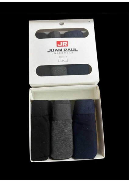 Kutulu 3lü Erkek Boxer-(%95 Pamuk)