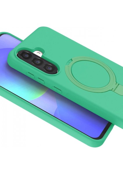 Samsung Galaxy A17 5g Regal Magsafe Standlı Kapak - Yeşil fiyatları
