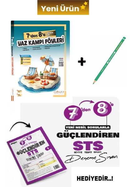 7'den 8'e Geçenler Için Yaz Tatili Föyleri ...hediyeli