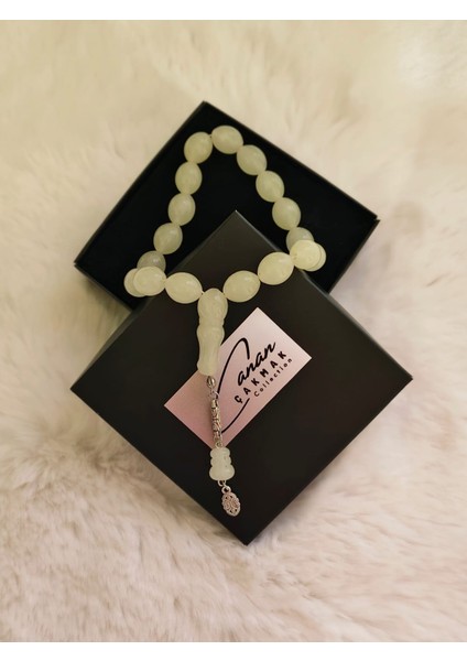 Kedi Gözü Fosforlu Yassı Boy Tesbih