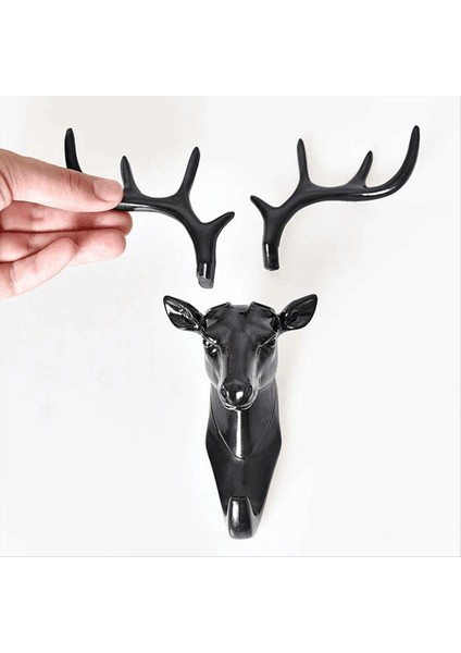 Geyik şekli ev dekorasyon kancası duvar raf duvar asılı duvar kişilik geyik baş duvar anahtarı (Yurt Dışından)
