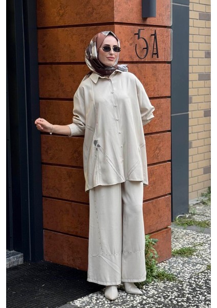 Pantolonlu Takım W-6906 Taş