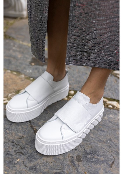 Carrola Kadin Siyah Gercek Deri Sneaker