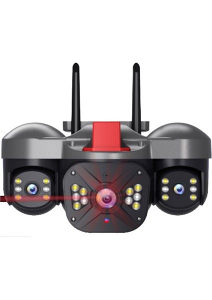 Apronx APX-WP332 6mp 2.8mm-3.6mm Üç Kamera 22 LED Wifi Ptz