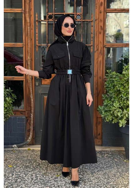 Elbise 26KZ1084 Siyah
