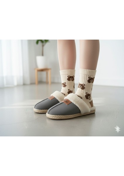 Kadın Ev Terliği Kışlık Terlik Çeyiz Bohça Misafir Terliği