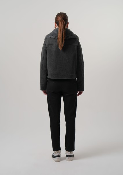 Celına Kadın Mont Çıkabilir Kürklü Kadın Kaşe Ceket fırsatları