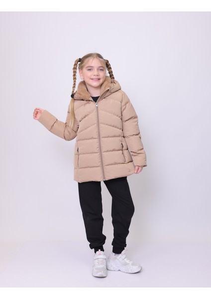 HANDEGIRL ÇOCUK MONT Kapüşonlu Şişme Kız Çocuk Mont modelleri