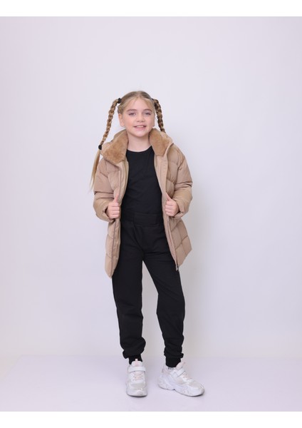 HANDEGIRL ÇOCUK MONT Kapüşonlu Şişme Kız Çocuk Mont fırsatları