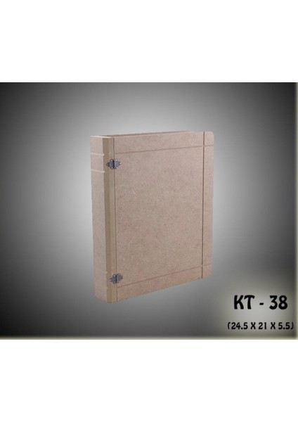 Ahşap-Boyanabilir-Dekoratif Kitap Kutusu