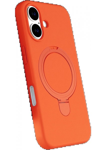 Apple iPhone 17 Regal Magsafe Standlı Kapak - Turuncu modelleri