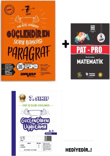 7. Sınıf Paragraf Güçlendiren Soru Bankası Deneme Patpro Hediye..!