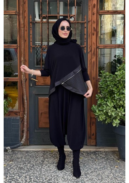 Nurcan Çetin Şalvar Takım 25511 Siyah