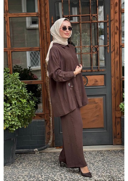 Pantolonlu Takım W-6906 Kahve fiyatları