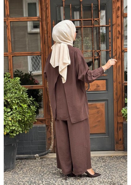Pantolonlu Takım W-6906 Kahve fırsatları