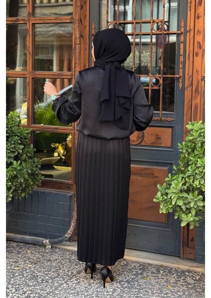 Nurcan Çetin Etekli Takım 25567 Siyah indirimleri