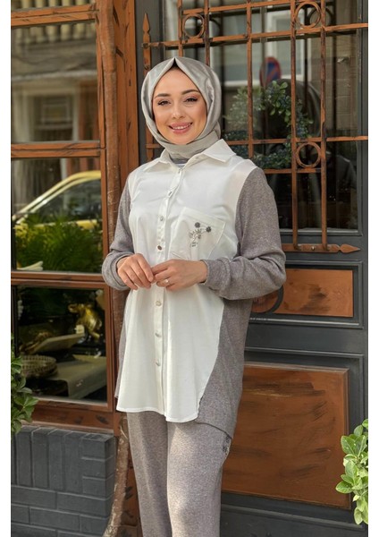 Fuat Gürşen Pantolonlu Takım 25K-4364 Gri modelleri