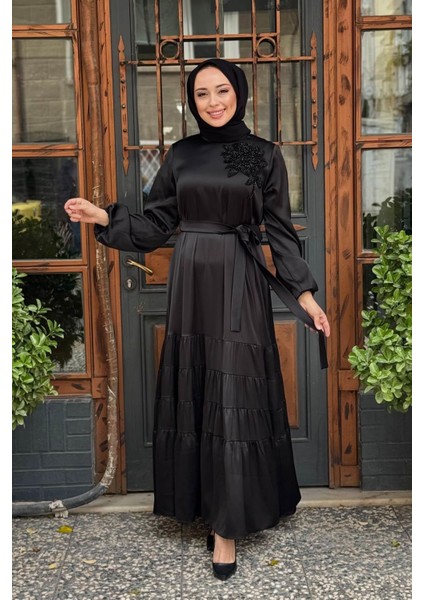 Nurcan Çetin Elbise 25192 Siyah