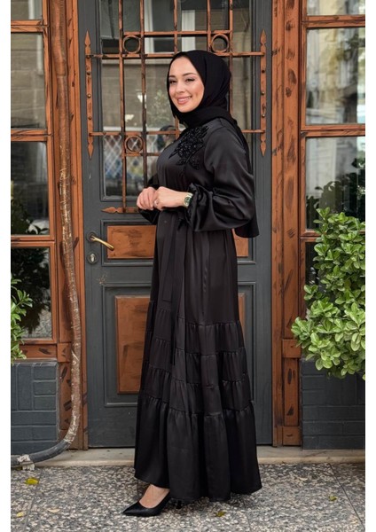 Nurcan Çetin Elbise 25192 Siyah fiyatları