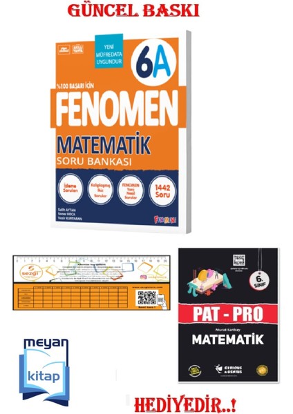 Fenomen 6A Matematik Soru Bankası (Güncel Baskı)...hediyeli