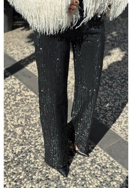 Mirabelle Taşlı Denim Pantolon 25W7017 Siyah modelleri