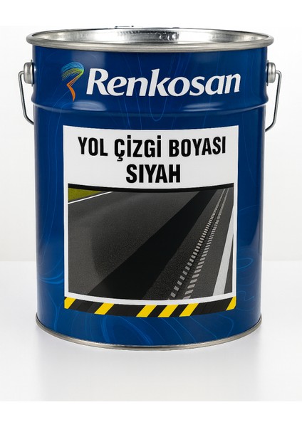 Yol Çizgi Boyası – Siyah 3 kg | Asfalt, Beton, Otopark ve Bordür Yüzeyleri Için Dayanıklı Uygulama