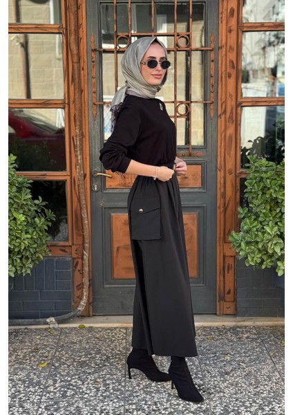 Cep Detaylı Elbise 26KZ1075 Siyah fiyatları