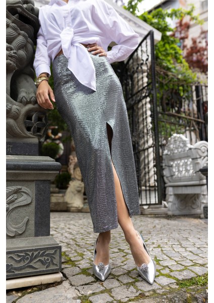 Leonor Kadin Altin Ithal Aksesuar Topuklu Ayakkabi