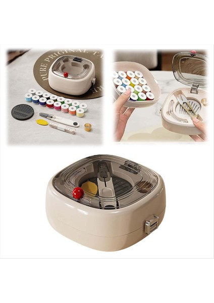 Çok Fonksiyonlu Dikiş Aracı Kiti - Taşınabilir Dikiş Seti Taşınabilir Seyahat ve Ev Acil Durum Dikiş Kutusu Yeni Başlayanlar C için (Yurt Dışından)