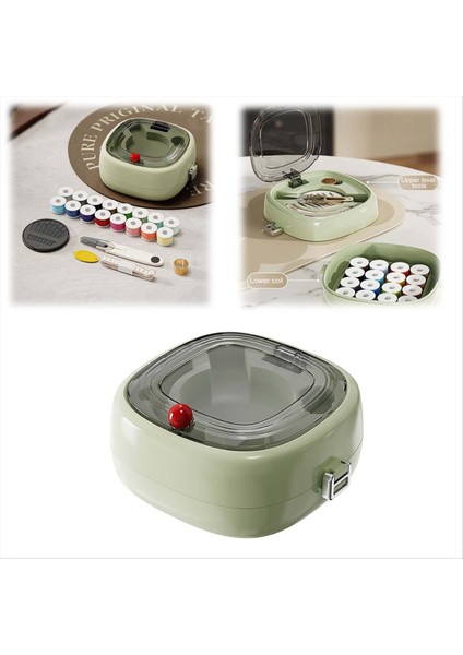 Çok Fonksiyonlu Dikiş Aracı Kiti - Taşınabilir Dikiş Seti Taşınabilir Seyahat ve Ev Acil Durum Dikiş Kutusu Yeni Başlayanlar C için (Yurt Dışından)