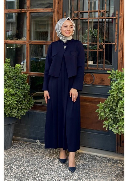 Triko Elbise Ceket Takım T25PF-0003 Lacivert