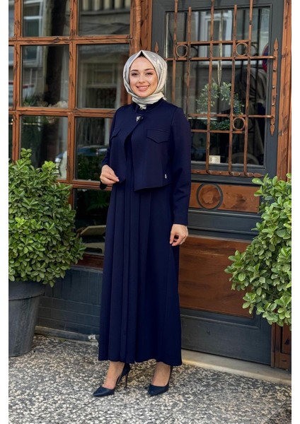 Triko Elbise Ceket Takım T25PF-0003 Lacivert fiyatları