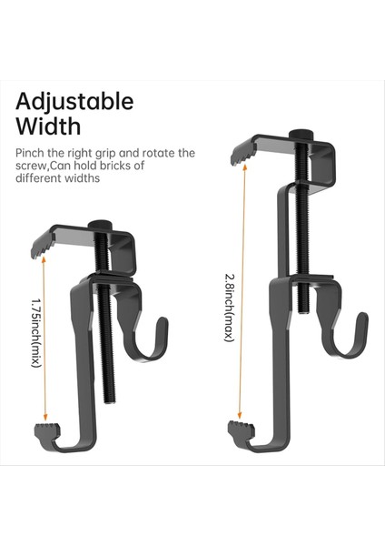 Tuğla askısı, tuğla kancalar, açık hava resimlerini asmak için tuğla klipler, matkap yok, delik, çivi veya vidalar, 8 paket (Yurt Dışından)