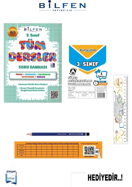 Bilfen 3.sınıf Tüm Dersler Soru Bankası...hediyeli