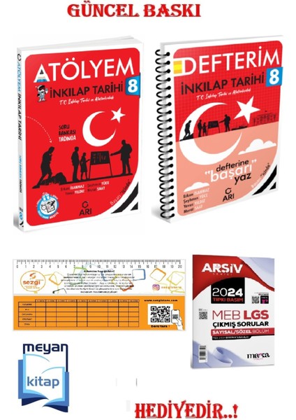 8 Sınıf Sosyalimo Inkılap Tarihi Atölyem ve Defterim...hediyeli