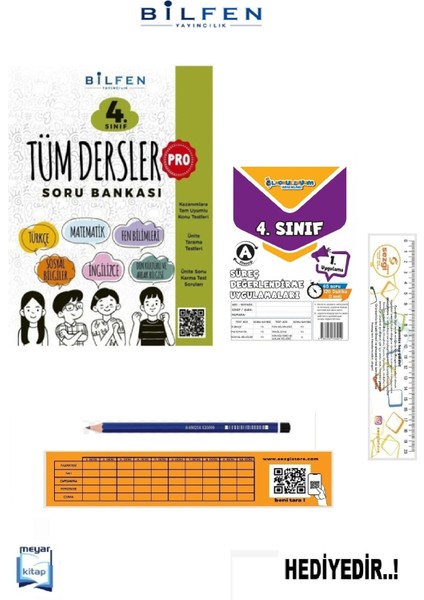 4.sınıf Pro Tüm Dersler Soru Bankası...hediyeli