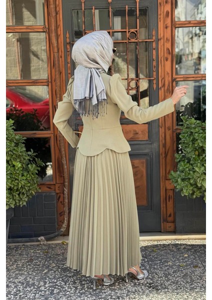 Jamıla Sarah Liris Etekli Takım FW26-9219 Kekik fırsatları