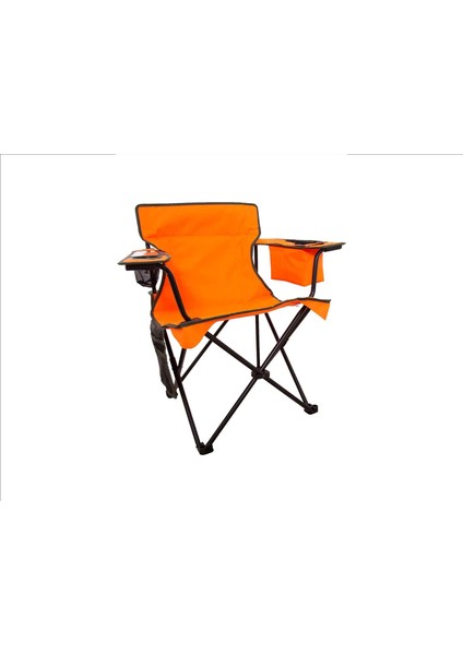 Frezo Çift Kat Süngerli Buzluklu ve Şeffaf Telefonluklu Kamp Sandalyesi Turuncu fiyatları