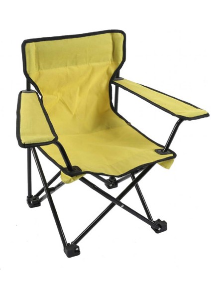 King Katlanır Çocuk Kamp Sandalyesi Sarı