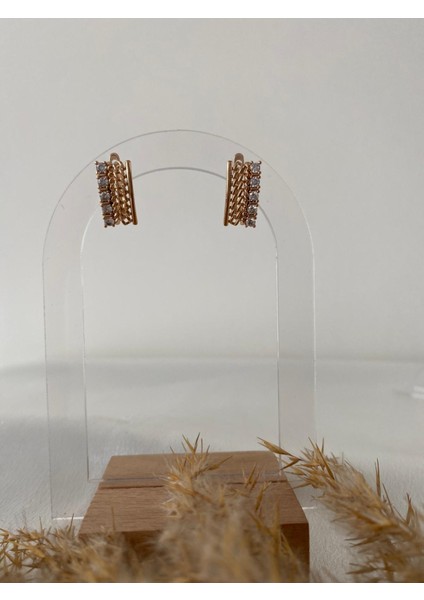 Xupıng Taşlı Çelik Küpe fiyatları