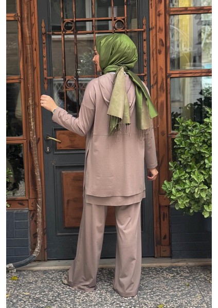 Pantolonlu Takım W-6955 Vizon fırsatları