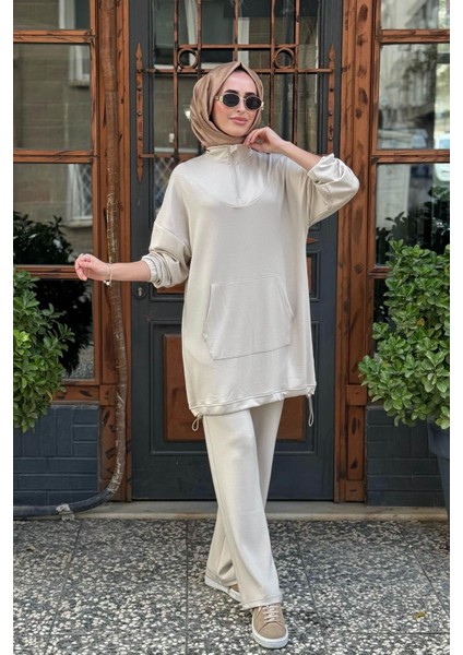 Pantolonlu Takım KY-A25-76009 Taş