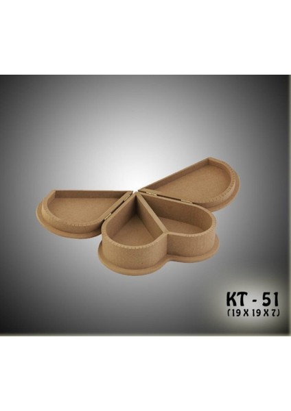 Ahşap-Boyanabilir-Çift Kapaklı-Takı-Makyaj-Aksesuar-Dekoratif Çok Amaçlı Kalp Kutu