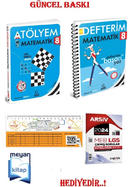 8.sınıf Matemito Matematik Atölyem ve Defterim...hediyeli