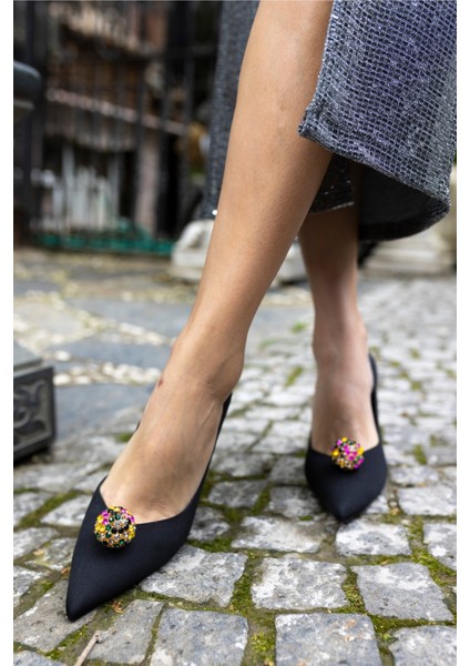 Leonor Kadin Altin Ithal Aksesuar Topuklu Ayakkabi