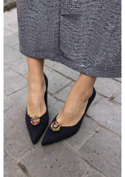 Leonor Kadin Altin Ithal Aksesuar Topuklu Ayakkabi