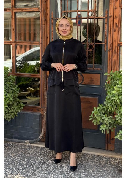 Mıss Dalida Etekli Takım T26K-8200 Siyah